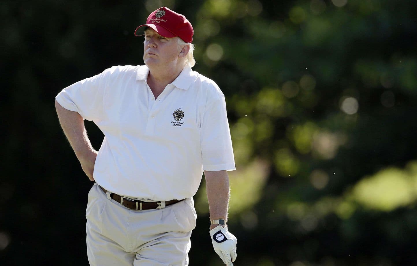 Donald Trump joue régulièrement dans son club de golf en Floride