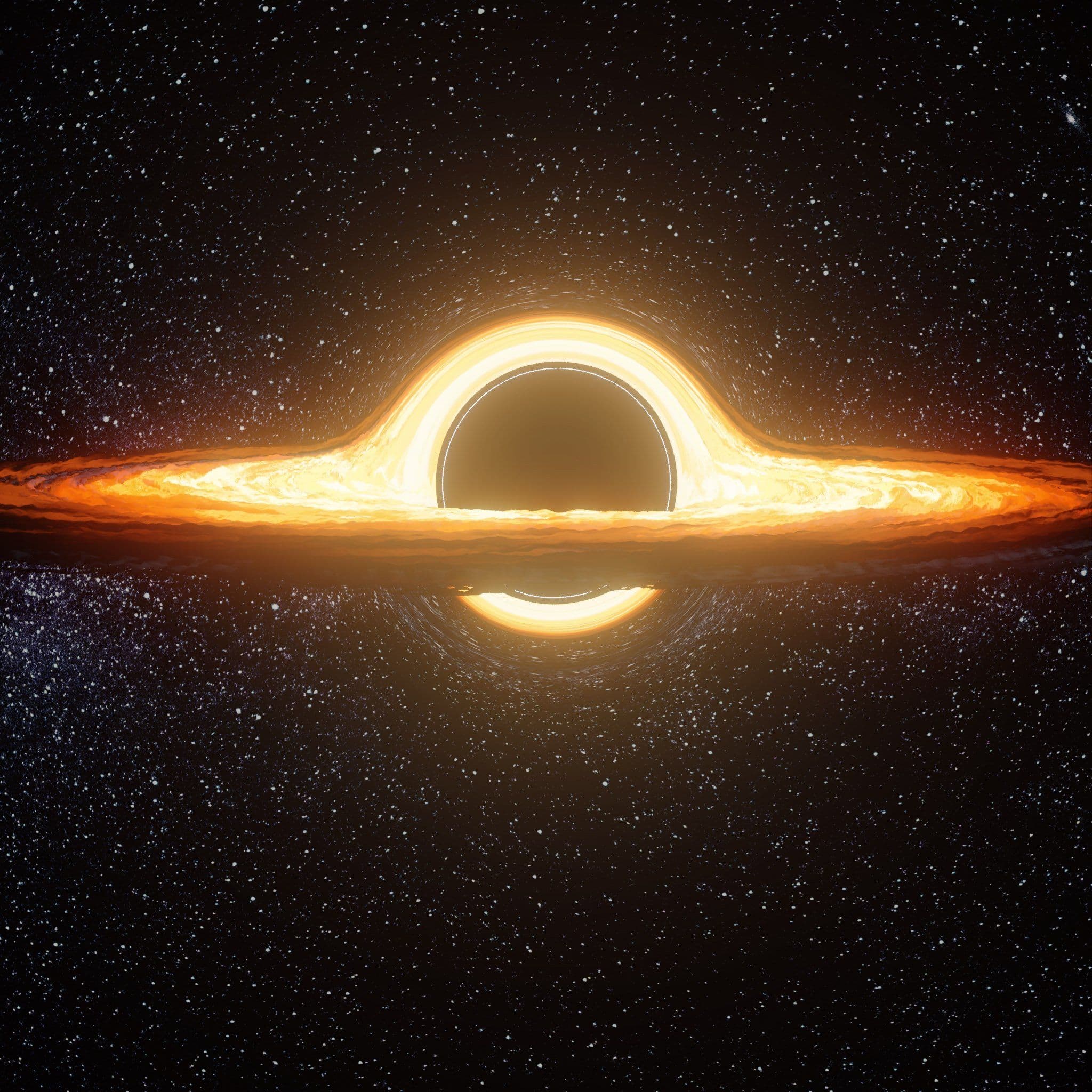 Reproduction 3D d'un trou noir